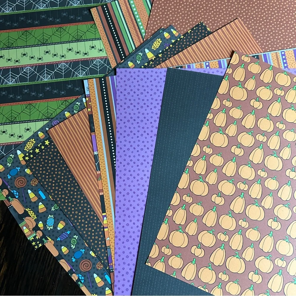 Halloween Loose Scrapbook Pages